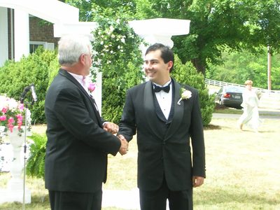 Jason and his new father-in-law.